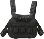 HALLWERK Lauf-Brusttasche in Schwarz, Vorderansicht
